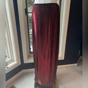 Cupshe xJoJo Metallic Red Maxi Skirt